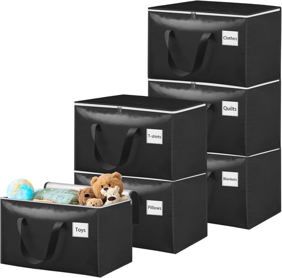 SGYKJ 2-pack 89L grote opbergtas voor dekbedden, verhuisdozen