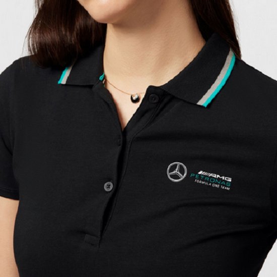 Mercedes-Amg Petronas Fanwear Womens Polo black L van Merkloos — afbeelding 3