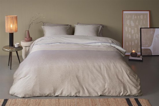 Beddinghouse Lenny dekbedovertrek - Eenpersoons - 140x200/220 cm - Naturel van Merkloos — afbeelding 2