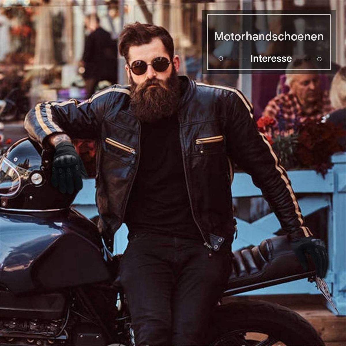 Waterdichte Motorhandschoenen - Anti-Slip Tactische Handschoenen - Winter Scooter Handschoenen - Unisex - Zwart - Maat L - 1 paar – foto 4