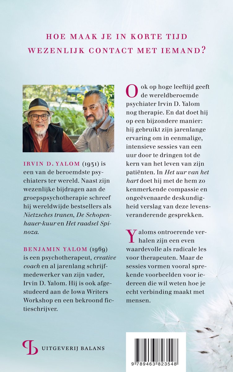 Het uur van het hart - back cover