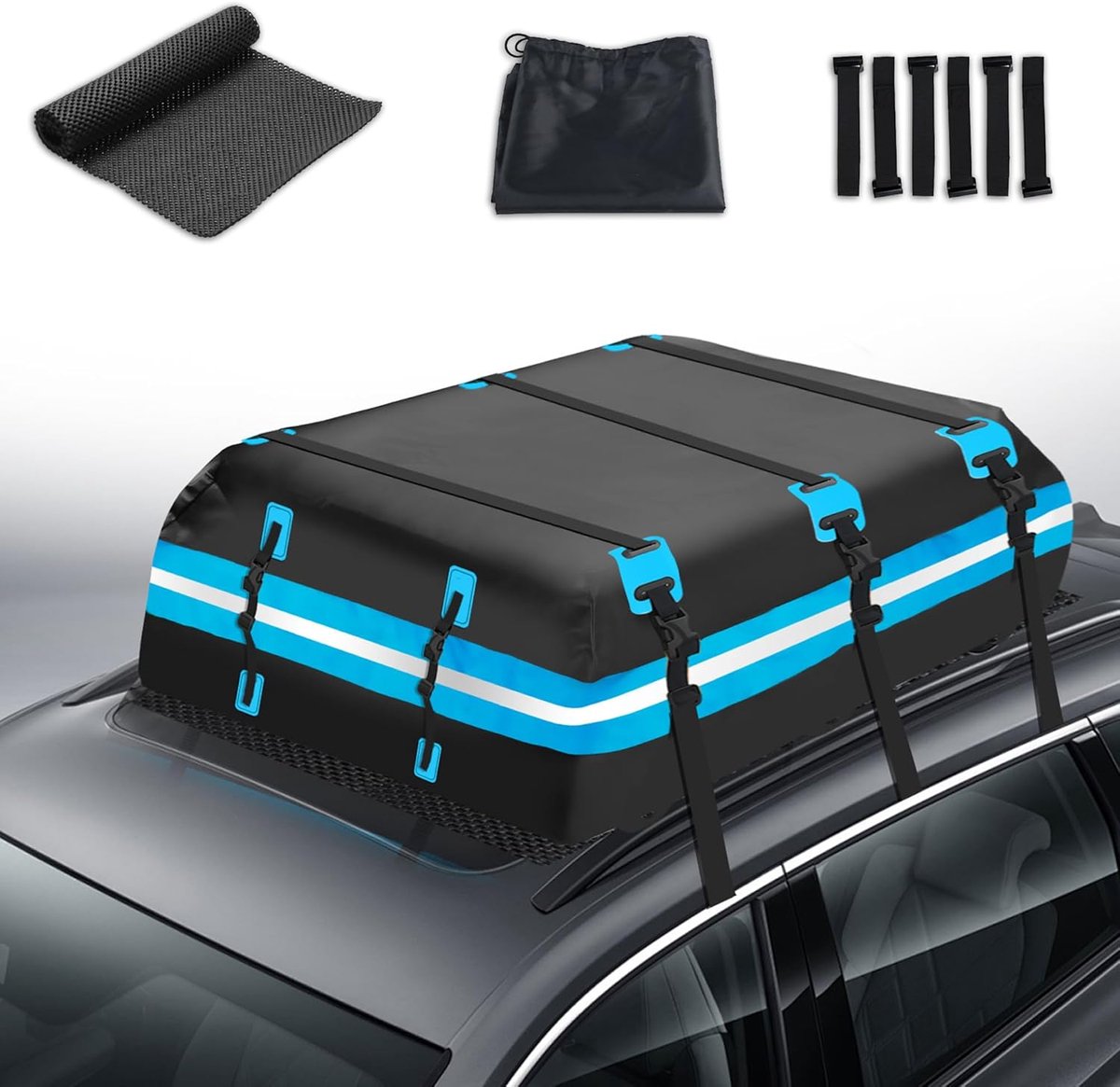 Opvouwbare Dakkoffer 595 L - Waterdichte Bagage-oplossing voor Auto's en SUV's