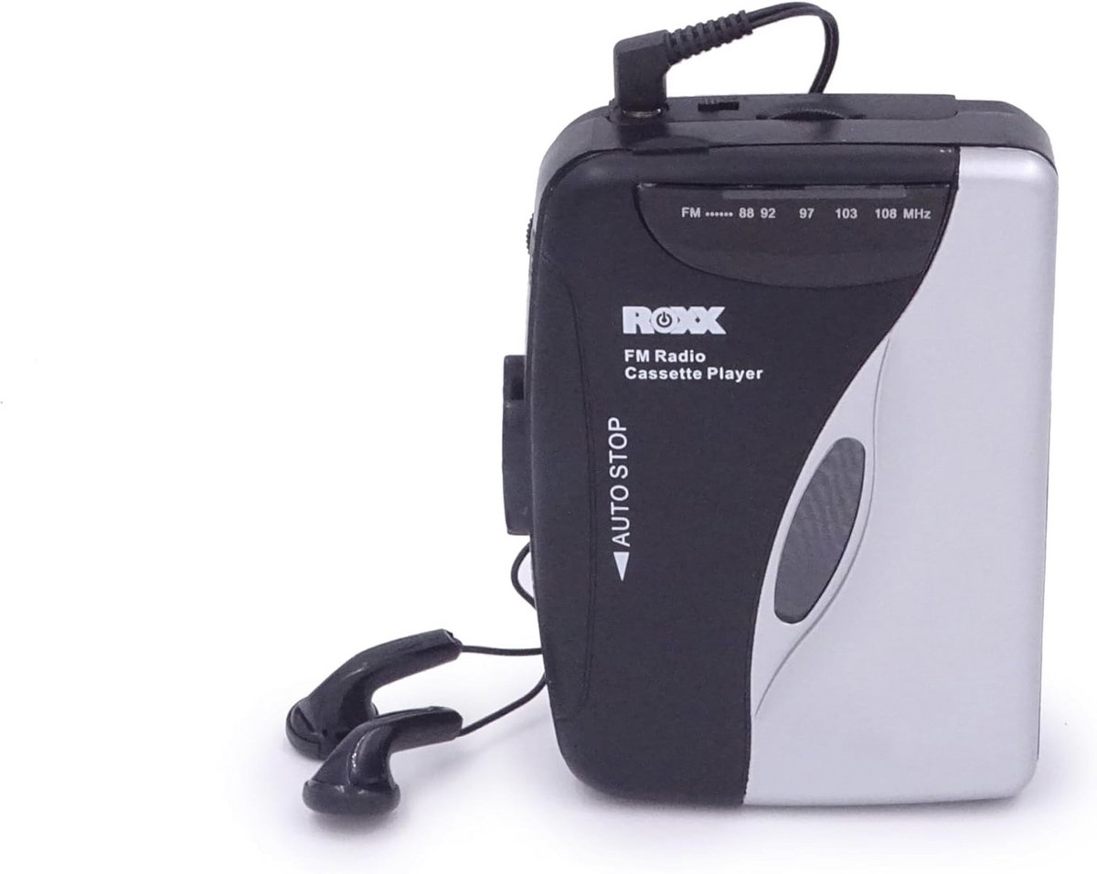 Draagbare Cassettespeler met Hoofdtelefoon en FM Radio – Cassetterecorder PCP 300 voor Muziek en Luisterspelen