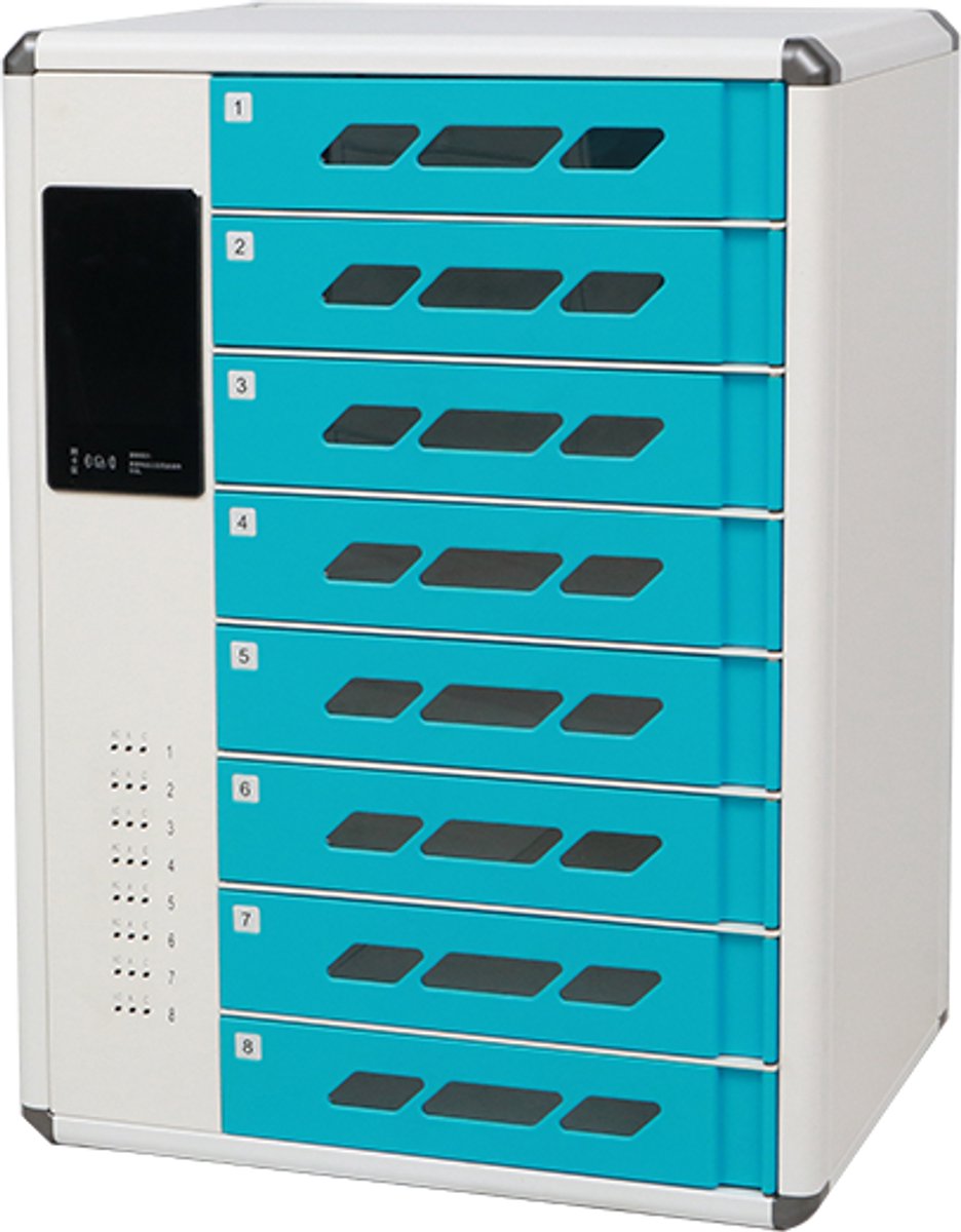 Oplaadlocker BRVL8 met 8 compartimenten