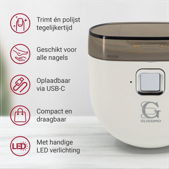 Pince à ongles électrique professionnel - Coupe-ongles automatique pour Adultes et bébés - Ciseaux à doigts et orteils - Coupe-pédicure pour Ongles épais - Couleur : Wit
