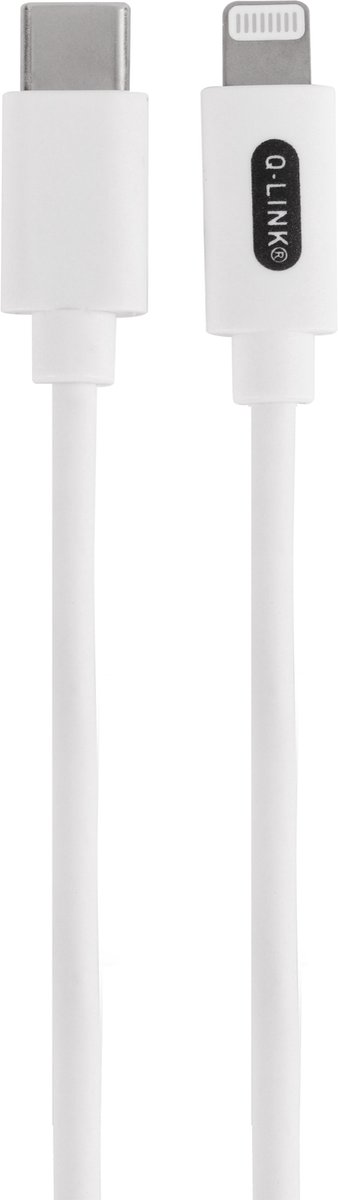 Q-Link USB-C naar 8-pins kabel - 1 meter - opladen en synchroniseren voor iPhone, iPad en iPod - 27W