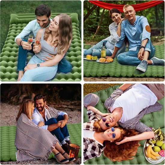 Slaapmat zelfopblazend - Extra groot formaat - Outdoor Slaapmat 1/2 Persoons - Camping matras - Slaapmatje - Lichtgewicht & Compact - Scheurbestendig van Velder — afbeelding 5