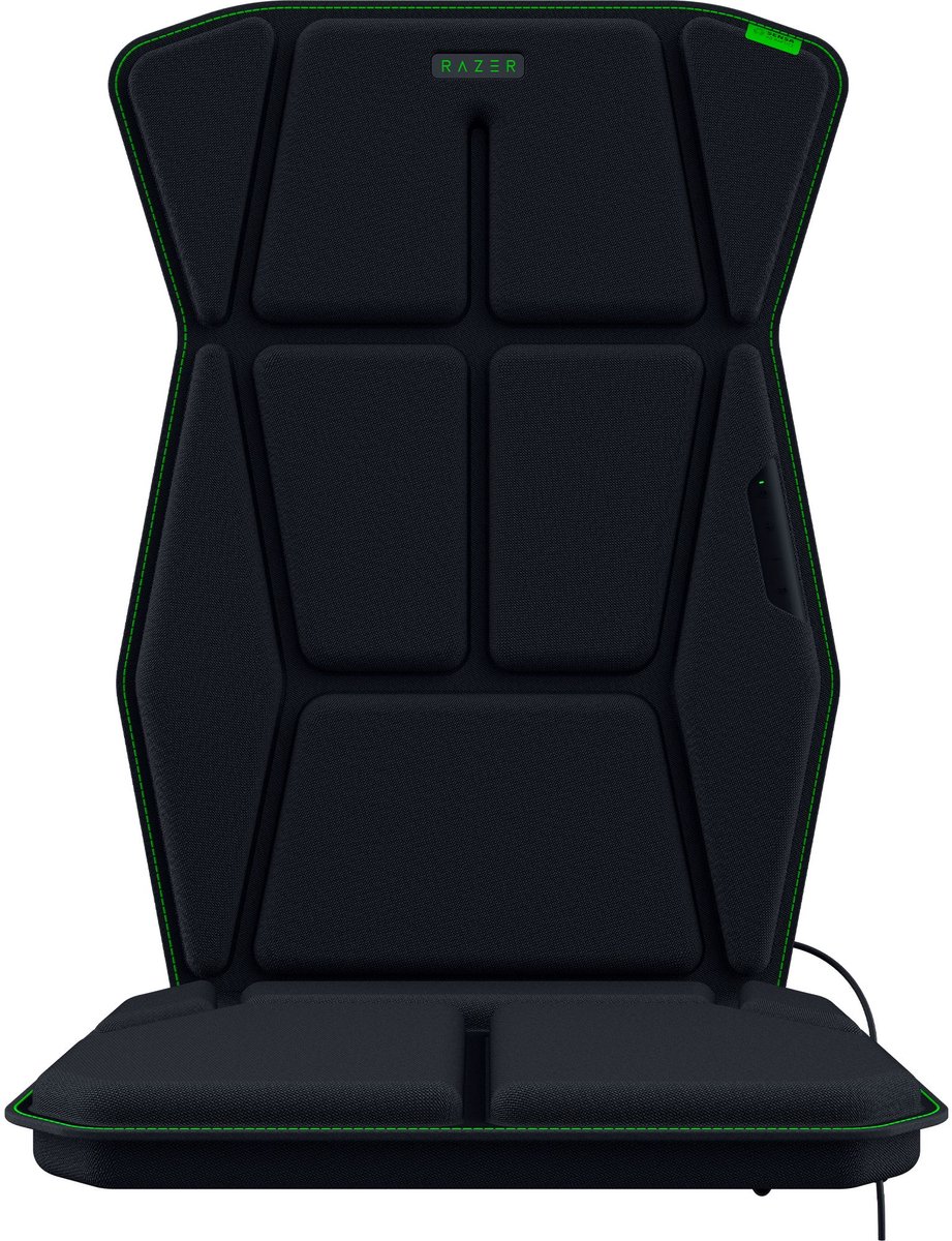 Razer Freyja - Draadloos Gaming Zitkussen - Haptic Feedback - Gaming & Bureaustoelen - Bluetooth