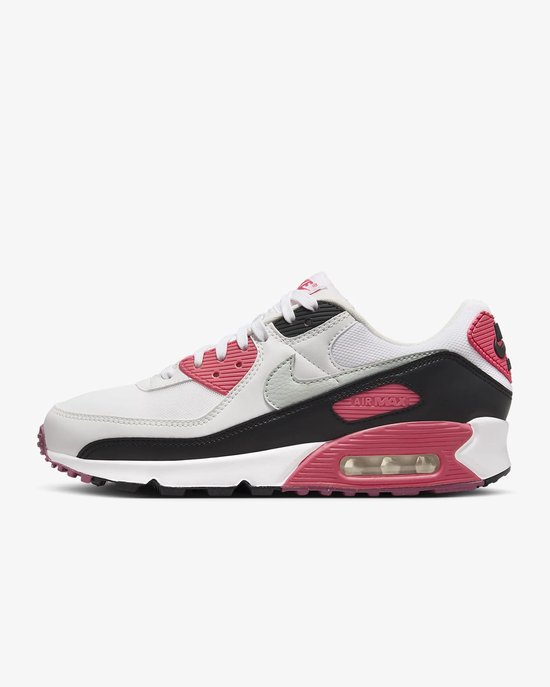 Nike Air Max 90 Femme « Aster Pink» - Baskets pour femmes - Femme - Taille 36,5 - Wit/Aster Pink/ Zwart/Argent clair
