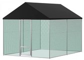 Bol.com Metalen Kippenhok - Volledige UV- & Waterdichte Overkapping - Stevig en Roofdierbestendig - Maat XXL aanbieding