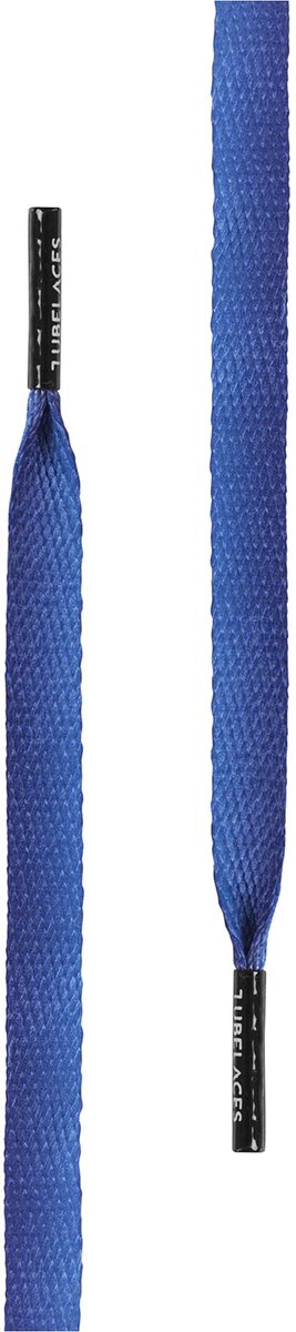 Tubelaces Schnürs-enkel White Flat Sundowner Pack (pakket van 5 stuks) Blauw-130 cm