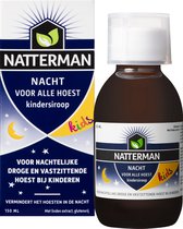 Natterman Nacht Voor Alle Hoest Kindersiroop - Voor nachtelijke droge en vastzittende hoest bij kinderen - Vermindert het hoesten in de nacht - Hoestdrank - Vanaf 1 jaar - Medisch hulpmiddel - 150 ml