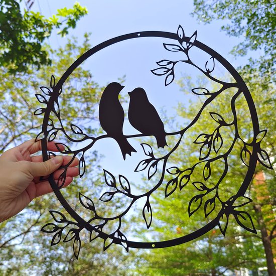 Metalen levensboom wanddecoratie - Handgemaakt Haïti - Duurzaam en