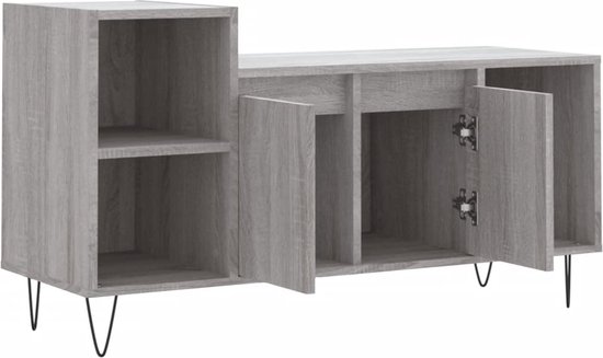 vidaXL Meuble TV - 100x35x55 cm - Chêne Sonoma Grijs Meuble TV - Meuble TV - Meuble Médias - Table basse - Meubles de salon