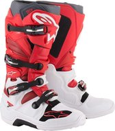 Alpinestars Crosslaarzen Tech 7 White/Red/Burgundy-48 (EU)