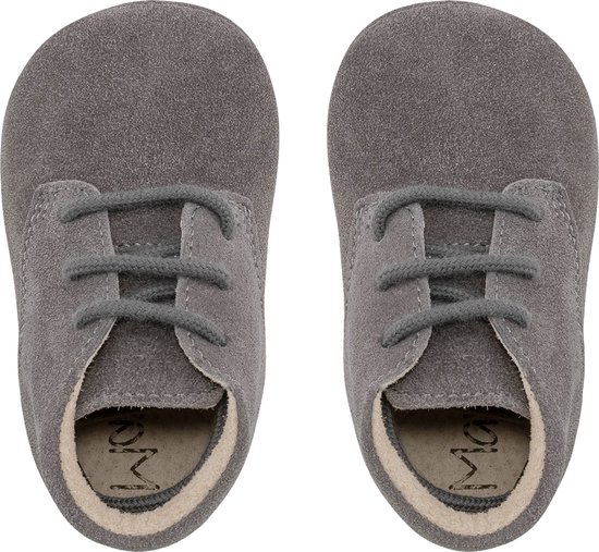 Mavies Classic Babyschoentjes Grey Suede Mt. M