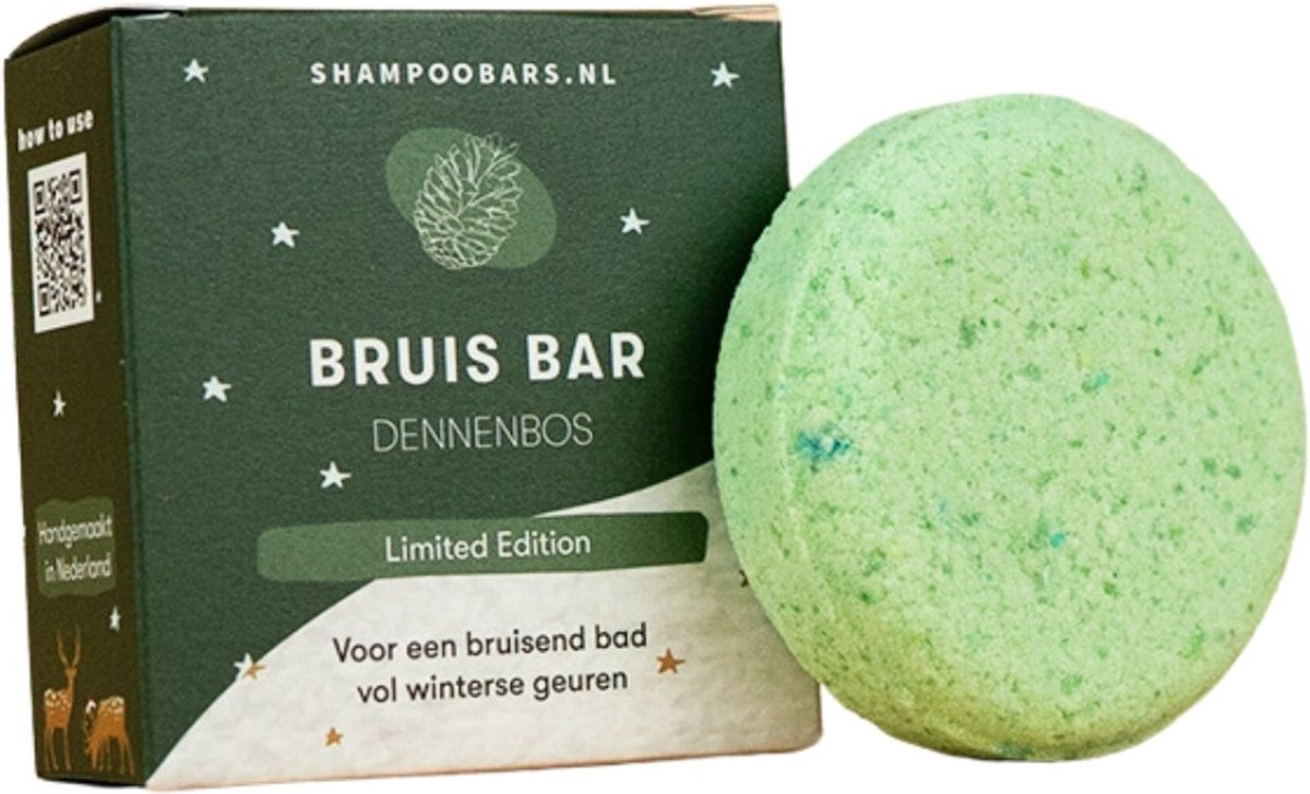 Bruis Bar Dennenbos | Handgemaakt in Nederland | Plasticvrij | 100% biologisch afbreekbare verpakking
