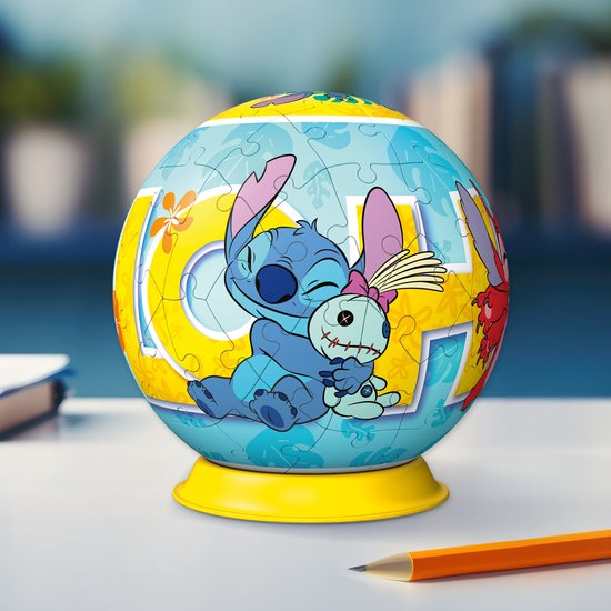 Ravensburger - Puzzle-Ball Disney Stitch - 3D Puzzelbal - 72 Stukjes | bol