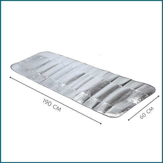 HIXA Campingmat - Isolatiemat - Aluminium - 190 x 60 cm - Isolerend - Onder Campingmat van Merkloos — afbeelding 5