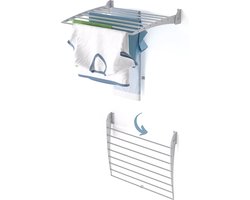 Foxydry Fold 60 DOWN - wasdroogrek wandmontage clicksysteem - neerwaartse sluiting - 60 x 50 x 10 cm