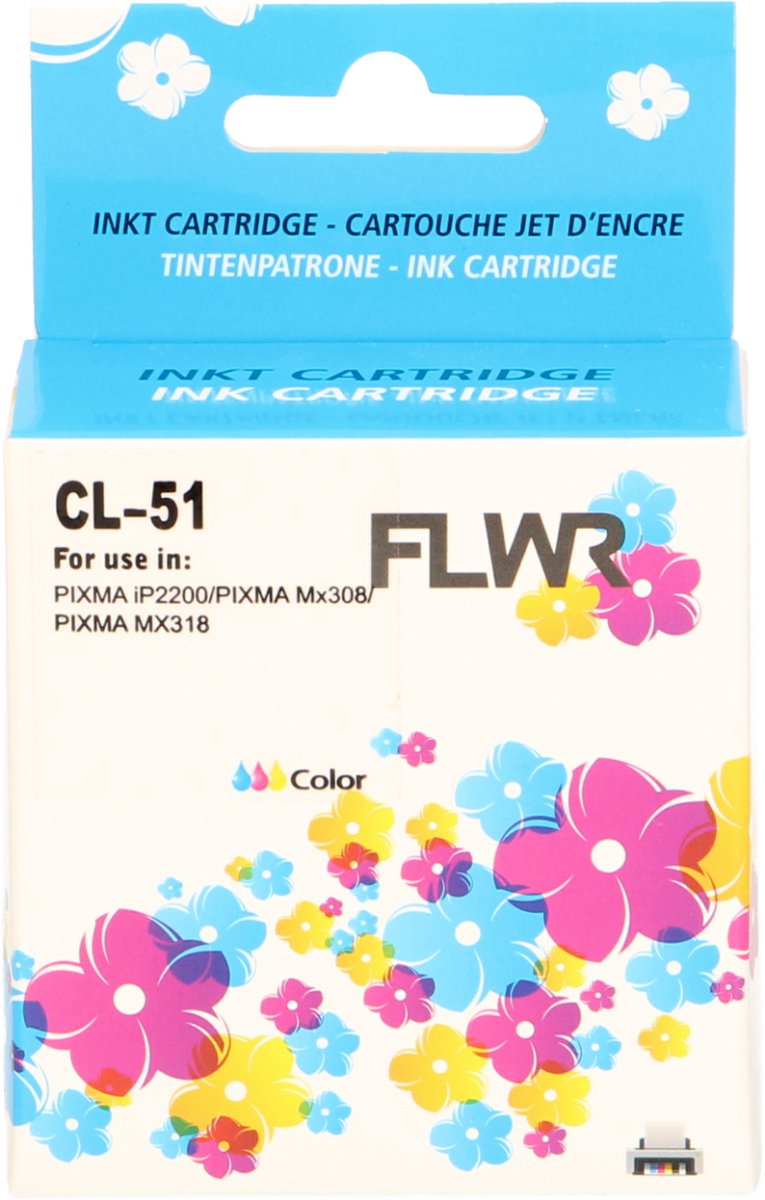 FLWR - Cartridges / Canon CL-51 / kleur / Geschikt voor Canon