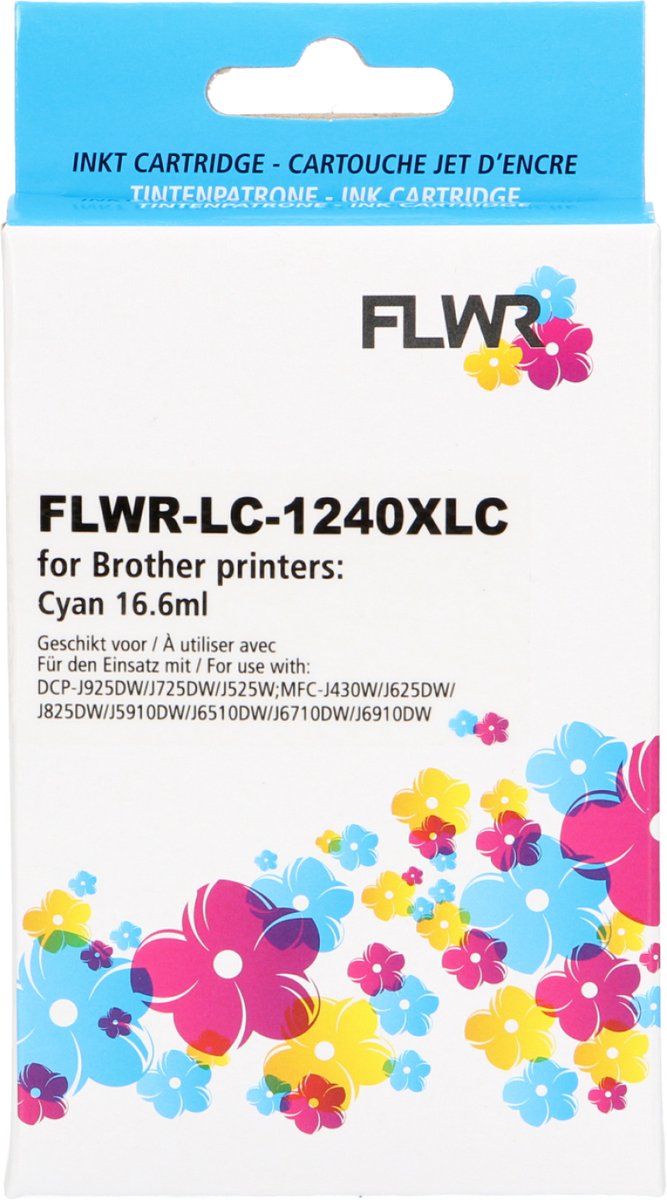 FLWR - Cartridges / Brother LC-1240XL / cyaan / Geschikt voor Brother