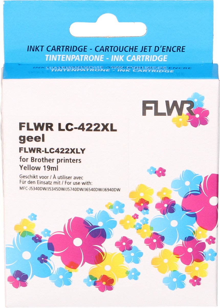 FLWR - Cartridges / Brother LC-422XL / geel / Geschikt voor Brother