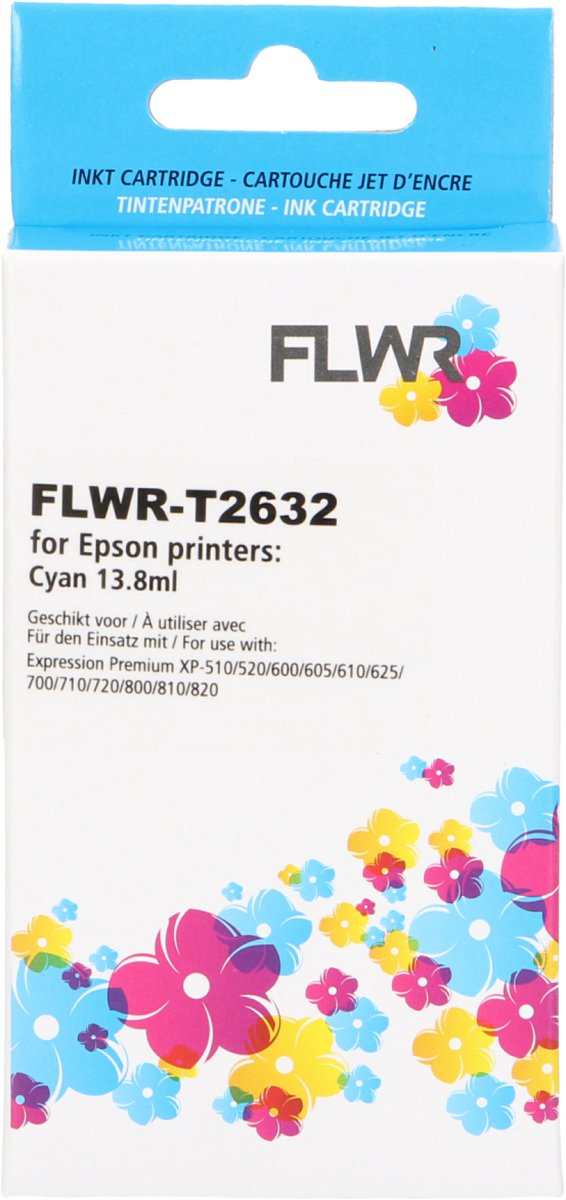 FLWR - Cartridges / Epson 26XL / cyaan / Geschikt voor Epson