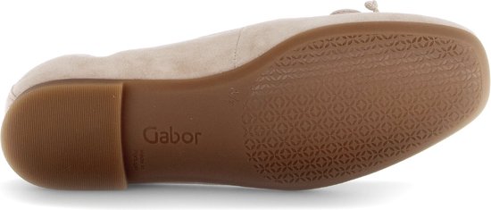 Gabor 62.611.33 - ballerine femme - beige - taille 37,5 (EU) 4,5 (UK)