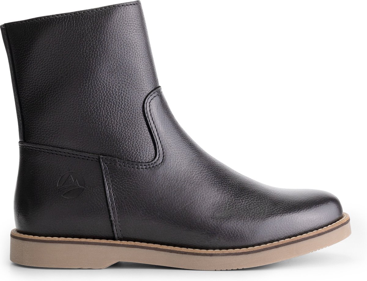 Travelin’ Castres Dames leren laars 100% leer Enkellaars Zwart