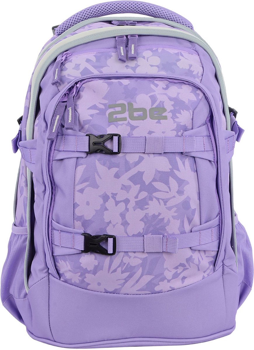 2be - Schoolrugzak met 15 inch Laptopvak – Lilac - Lilac