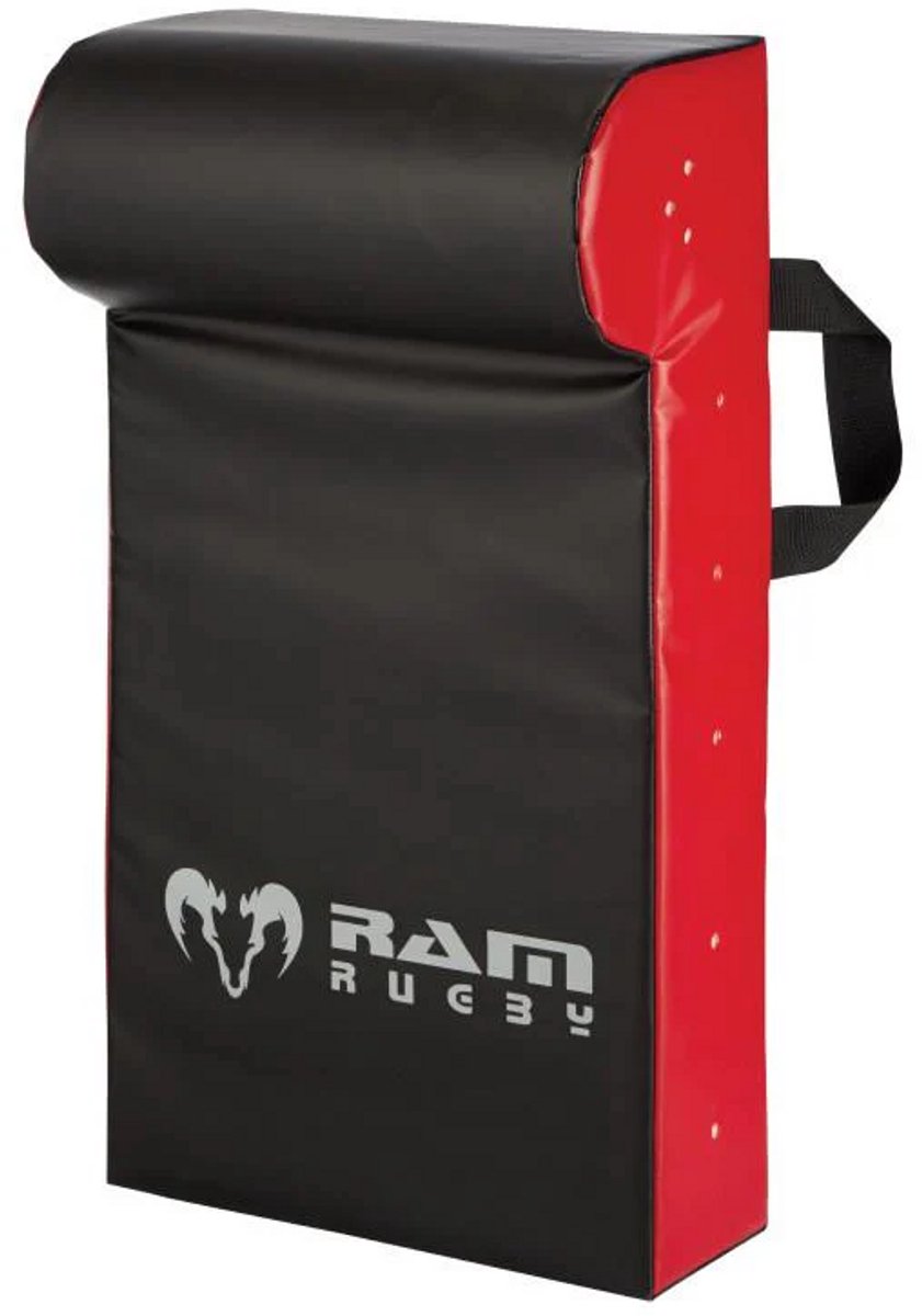 Single Wedge Hit Shield - PVC - High-Density Foam - Black / Red - Extended