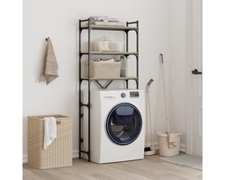 Wasmachine rek - Opbergrek - Wasmachine meubel - Opbouwmeubel - Toilet Rek - 67x25x163 cm - Sonoma Eiken