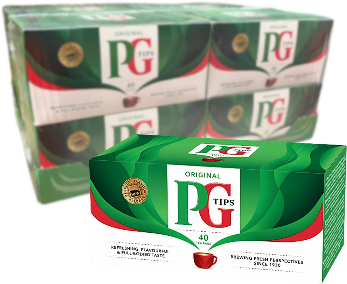 PG TIPS - Zwarte Thee - 12 X 40 PCS - Multipack
