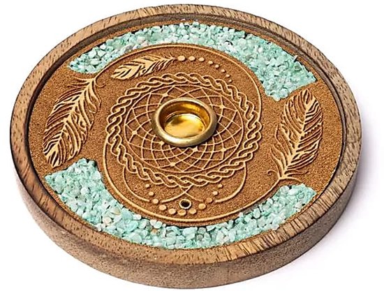 Brûle encens et cônes attrape-rêves amazonite