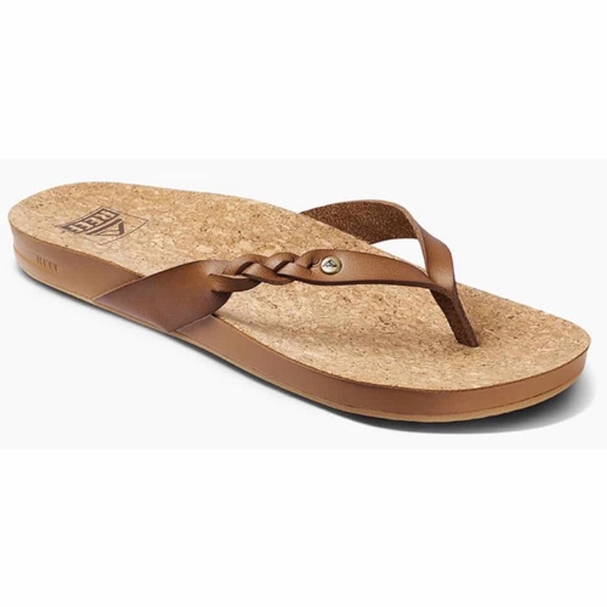 Reef Slipper Women Cushion Court Twist Coffee