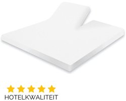 Droomtextiel Splittopper Molton Matrasbeschermer Hoeslaken Stretch - 160 x 200 cm - Single Split - Hoogwaardige Kwaliteit - Perfecte Pasvorm
