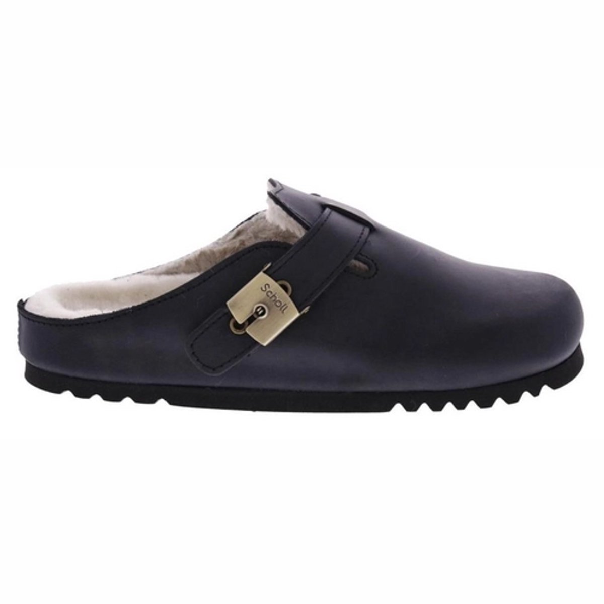 Scholl Medische Klomp Women Grace Leather Black