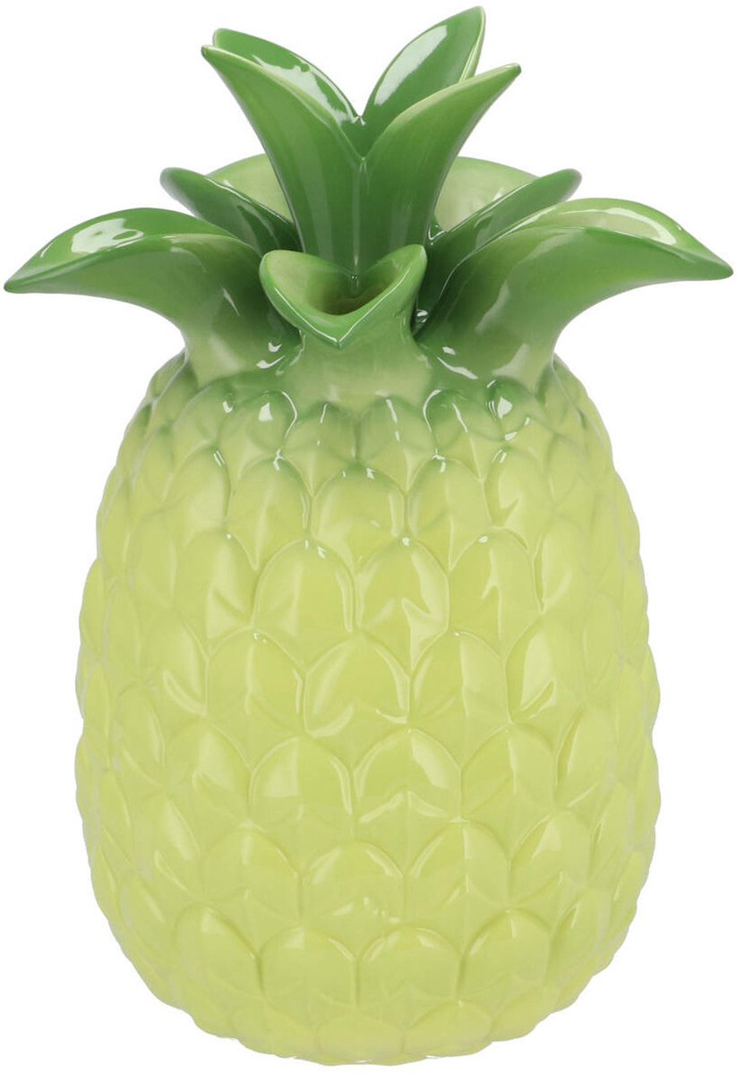 DK design Bloemenvaas Tropical Pineapple - ananas vaas - groen - D23 x H33 cm