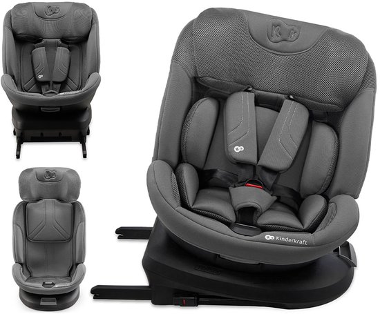 Kinderkraft XPEDITION 3 i-Size Autostoel – 40-150 cm – Met Isofix – Groep 0/1/2 – Grijs