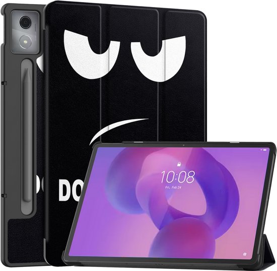 Hoozey - Étui pour tablette Lenovo Idea Tab Pro - 12,7 pouces - Étui à trois volets - Fonction Auto/Wake - Don't Touch Me