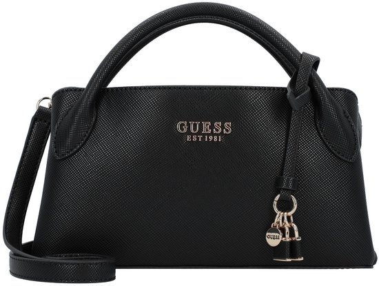 GUESS Sac à main Sac à épaule bandoulière Fedana Small Girlfriend Satchel Black Noir