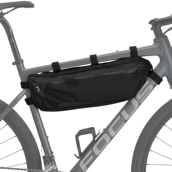 BBB Cycling Frametas Racefiets & Gravelbike 5 Liter - Waterbestendige Bikepacking Fietstas - Verstelbaar - Bikepacking Tassen - Middle Mate Large BSB-142