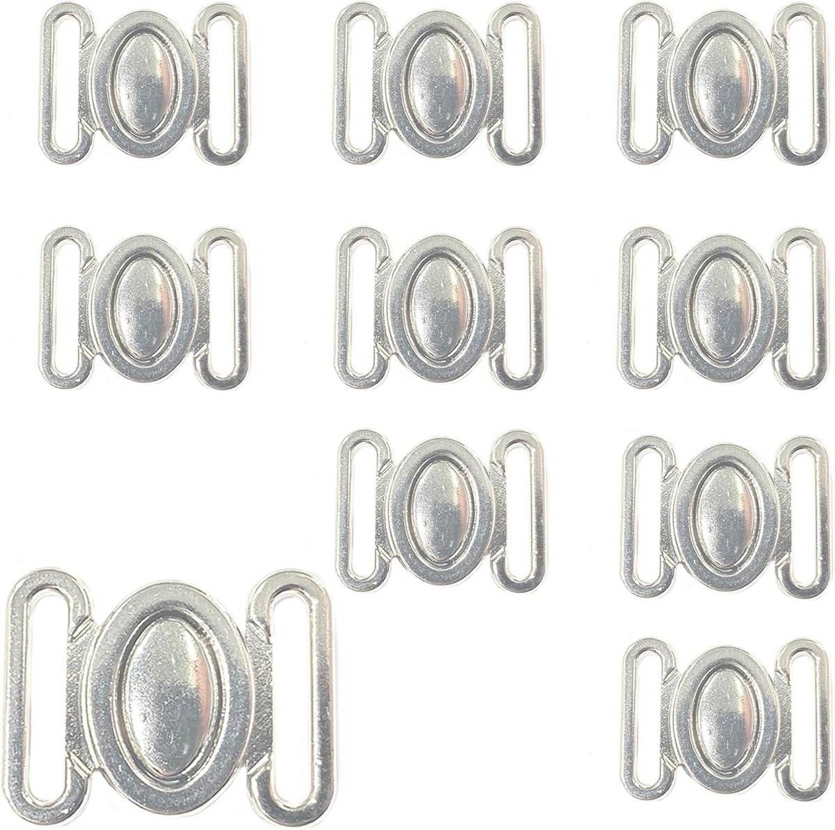 Metalen Zijontgrendelingsgespen BH Sluiting - 10 Stuks Set