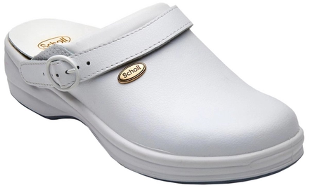 Scholl Klomp Unisex New Bonus White