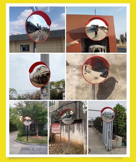 StartFine Convex Mirror Concave Mirror 9" 22cm  Corner Mirror Blind Spot Office Driveway Offices Stores Traffic Safety Mirr Ap B07dk9fspf - View #2