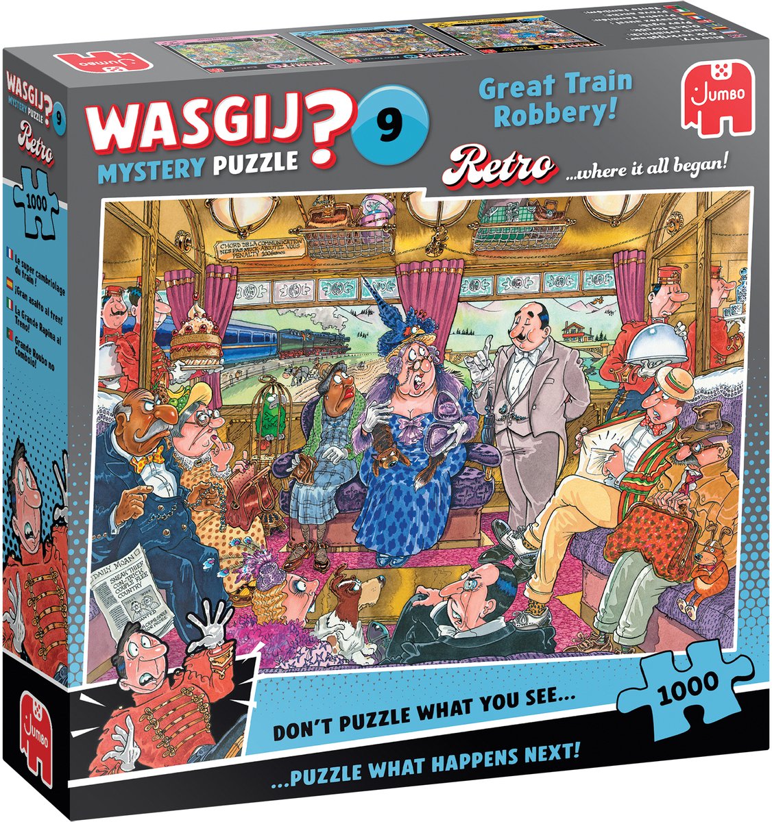 Wasgij Mystery 9 - De Grote Treinroof! - 1000 stukjes puzzel - Legpuzzel volwassenen