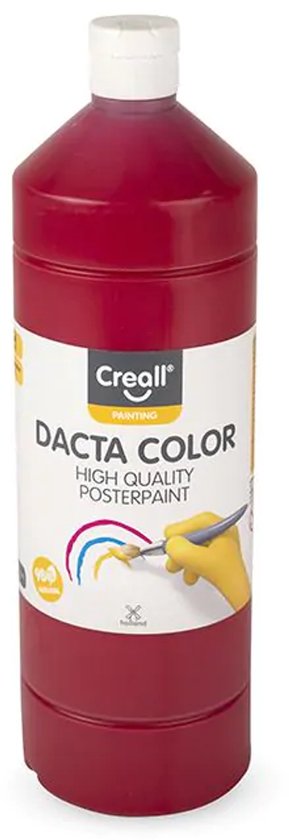 Creall Havo02076 1000 ml 06 peinture affiche couleur rouge foncé Havo Dacta -Jouets