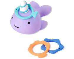 Skip Hop badspeelgoed Narwal ring werpspel multicolor.