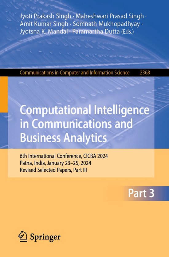Springer Nature Proceedings Computer Science 3 - Computation ... - cover